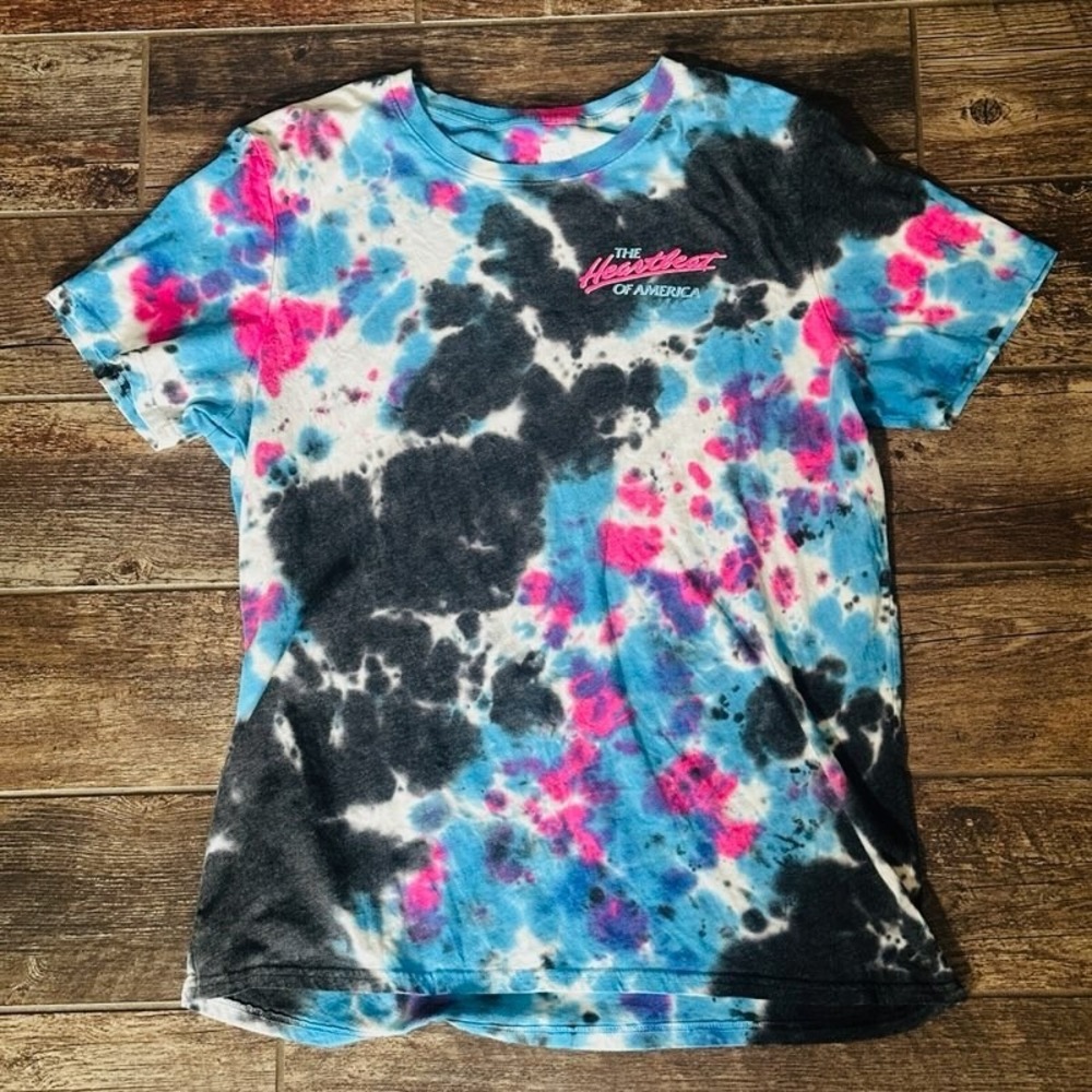 Chevrolet Heartbeat of America - Tie-Dye Men's T-Shirt Size Large L - Chevy